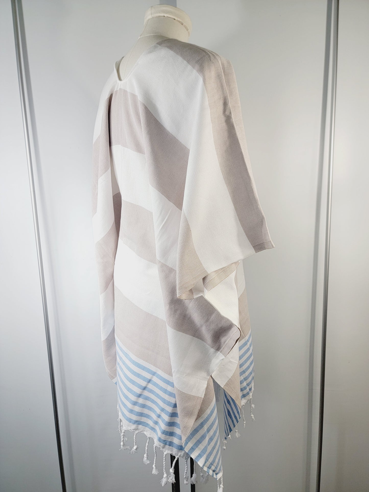 Beach cover up, Beach Dress open front - Beige