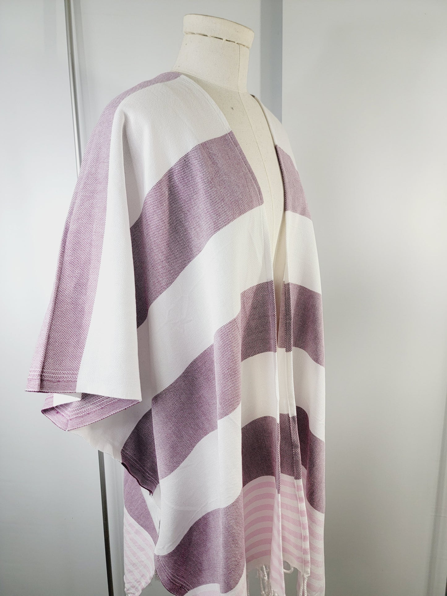 Beach cover up, Beach Dress open front - Cherry