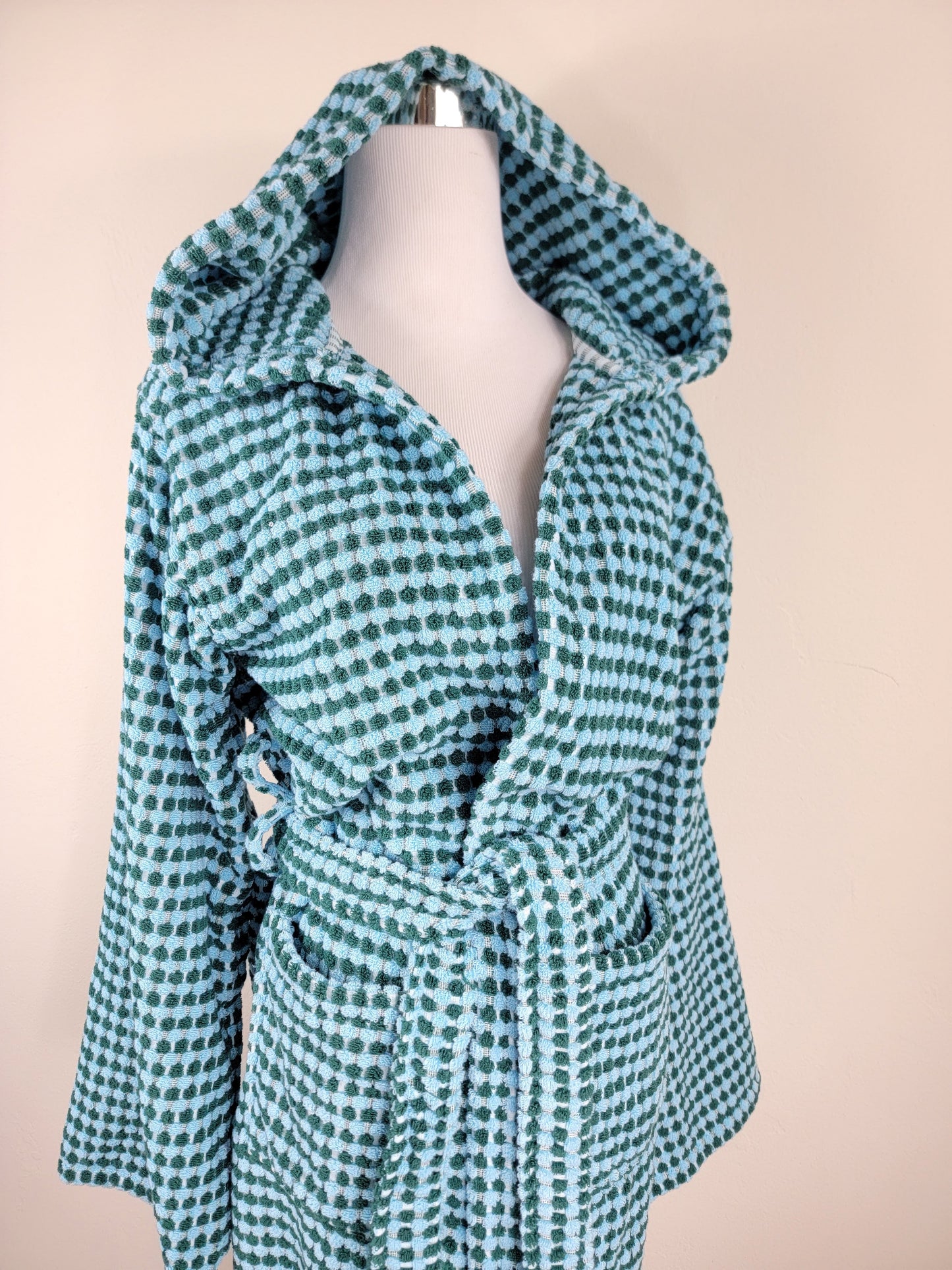 Waffle Throw Ligero de secado rápido - Teñido anudado morado