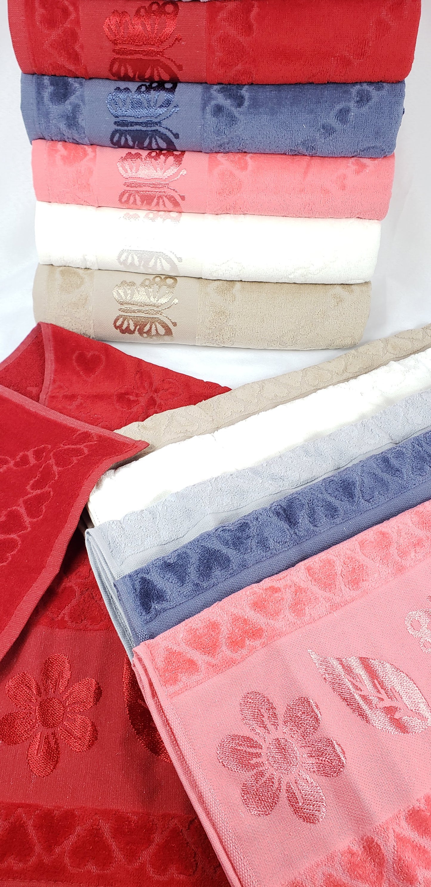 TOALLA DE BAÑO / MANOS TERCIOPELO - Mariposa Gris