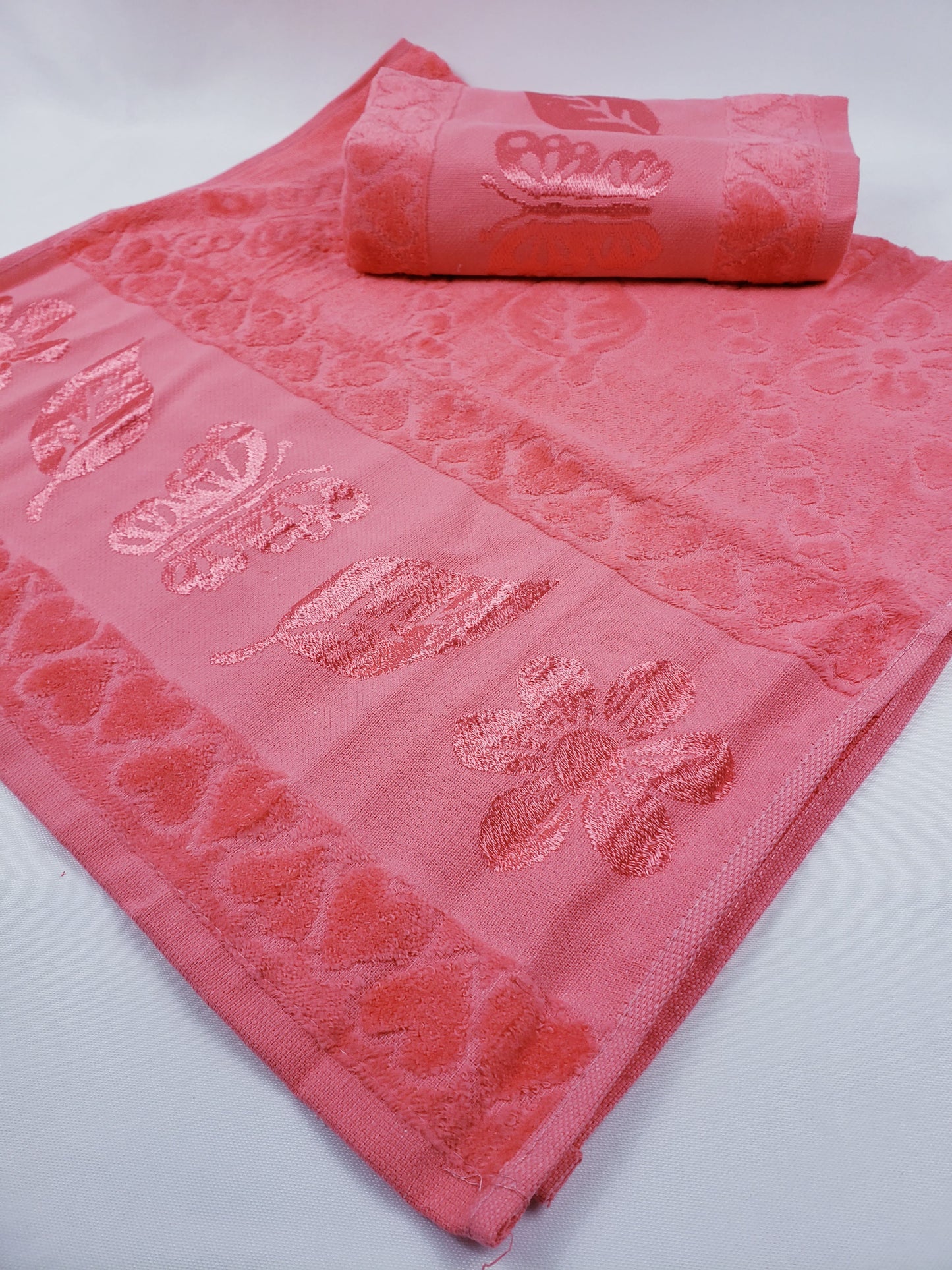 TOALLA DE BAÑO / MANOS TERCIOPELO - Pink Butterfly