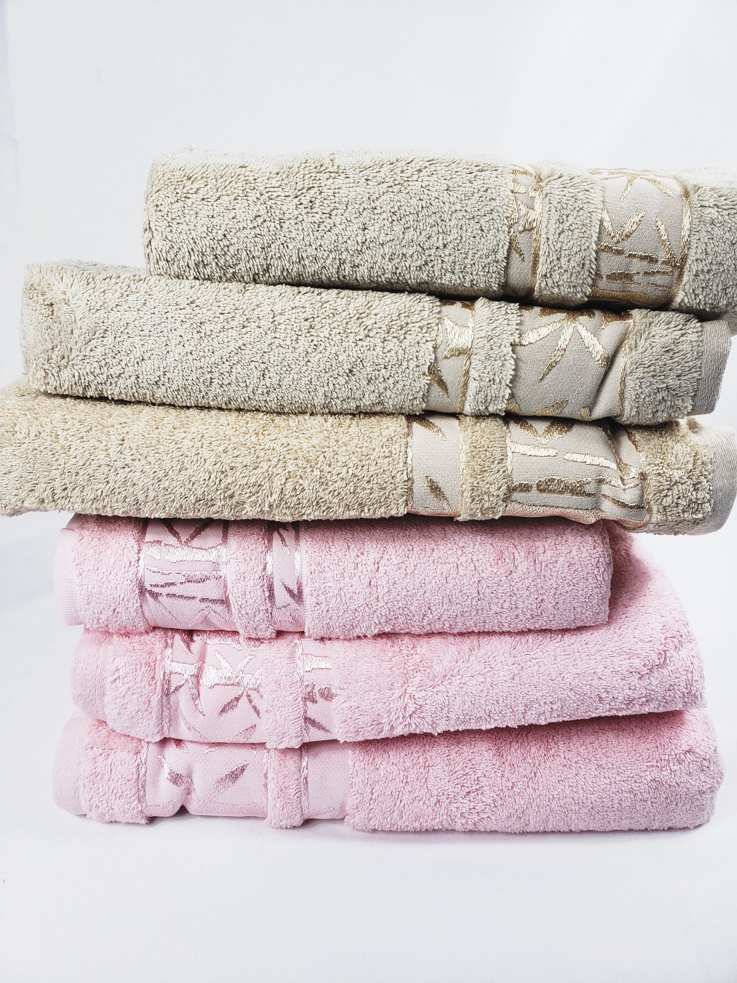 Pink Bath Towel Set - Thick Premium Quality