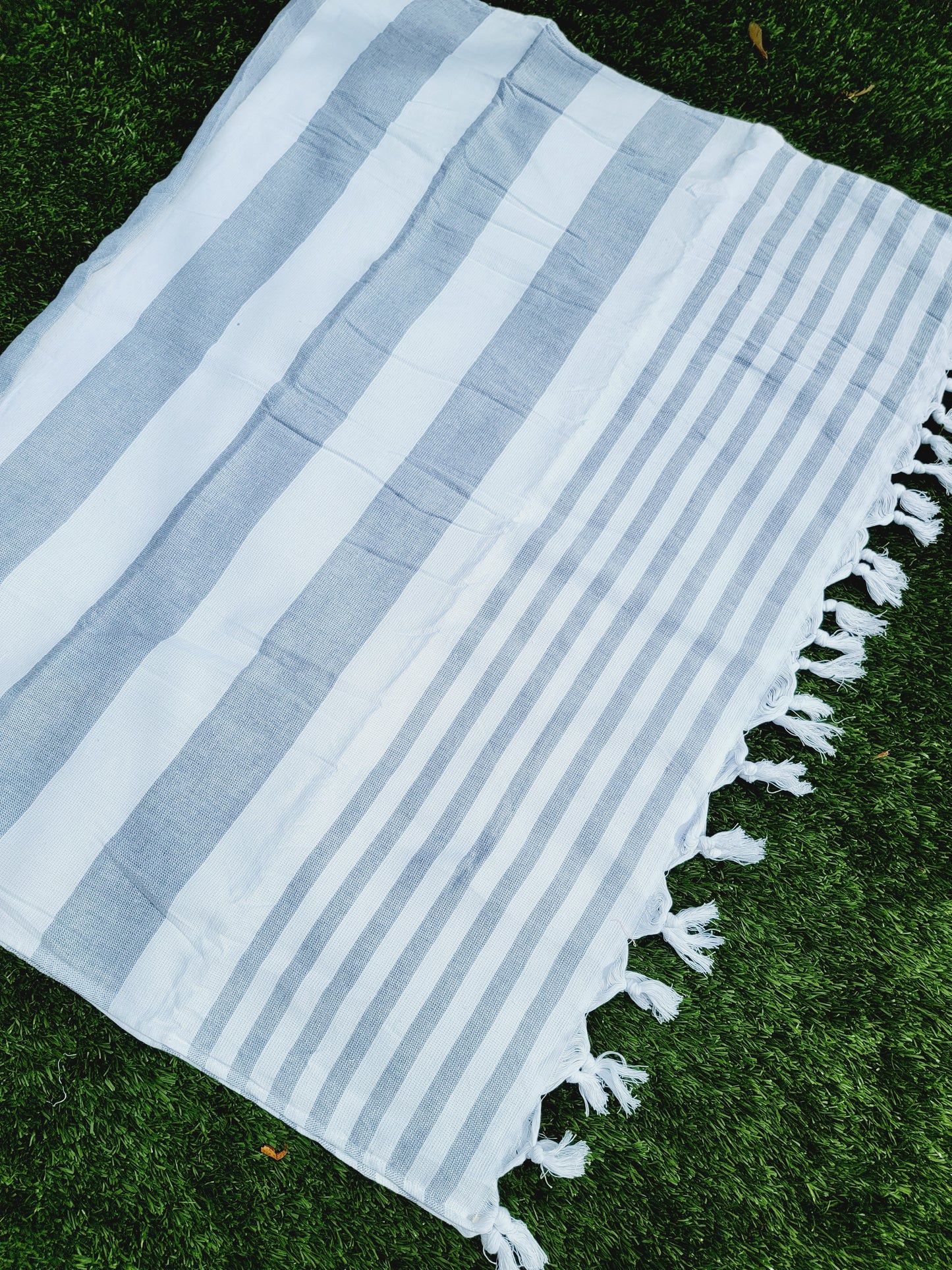 One sided Terry Towel - Sand free beach and Bath towel-NavyishBlack