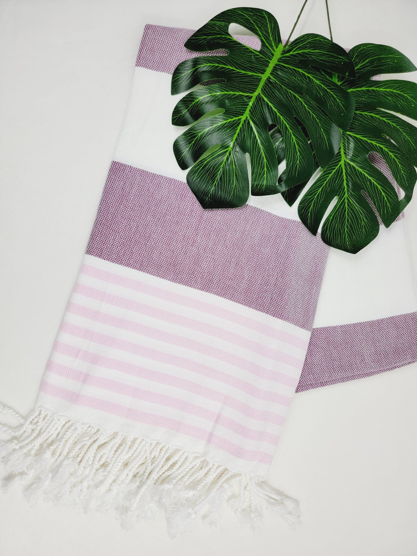 Beach/Bath Turkish Towel Easy carry Quick Dry - Cherry Pink