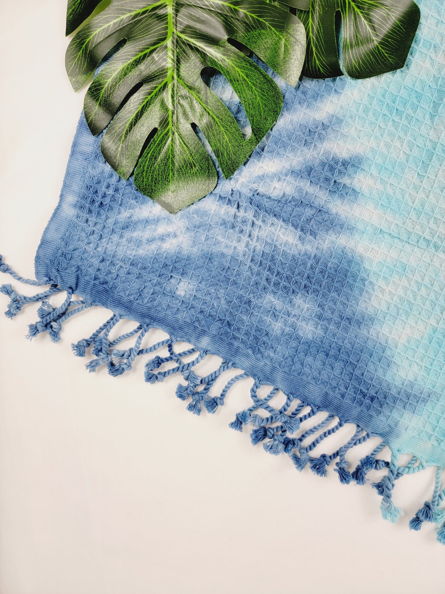 Toalla de baño, Toalla de gofre, Toalla de playa turca, Tie dye hecho a mano