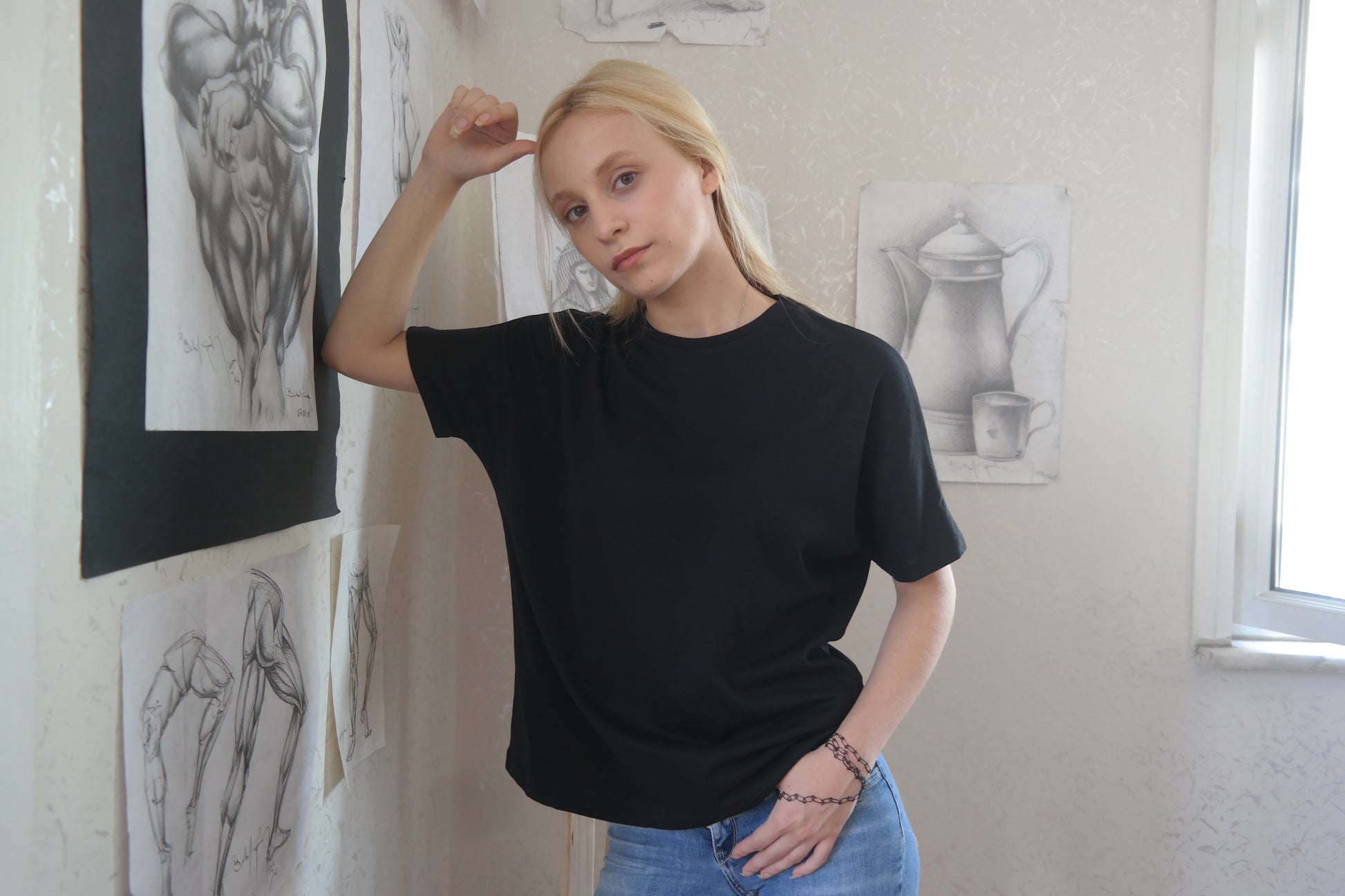 KIMONO SLEEVE T-SHIRT - EEBRU