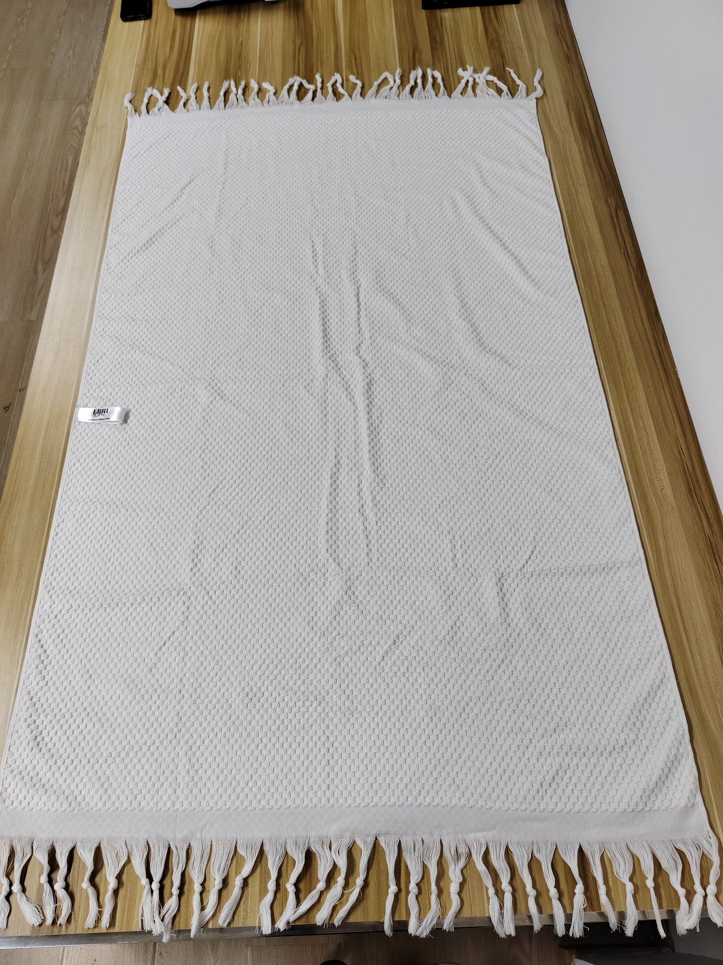 Toalla de rizo de una cara - Toalla de baño y playa sin arena - Beige