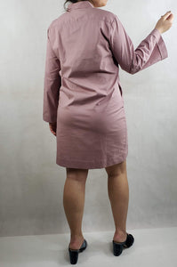 WRAPPED DRESS WIDE OPEN SLEEVES