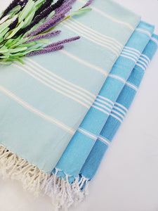 Toalla de secado rápido fácil de llevar 70x36 - Azul claro