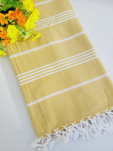 Easy carry Quick Dry Towel 70x36 - Mustard Yellow