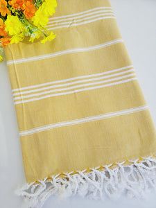 Easy carry Quick Dry Towel 70x36 - Mustard Yellow