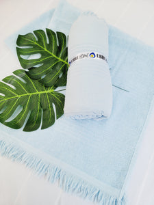 One sided Terry Towel - Sand free beach and Bath towel- Blue