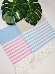 Bundle Beach/Bath Turkish Towel Easy carry Quick Dry