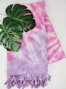 Bundle 5 Pack Bath,Beach Towel, Waffle Tie dye Towel