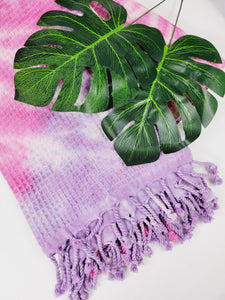 Bundle 5 Pack Bath,Beach Towel, Waffle Tie dye Towel