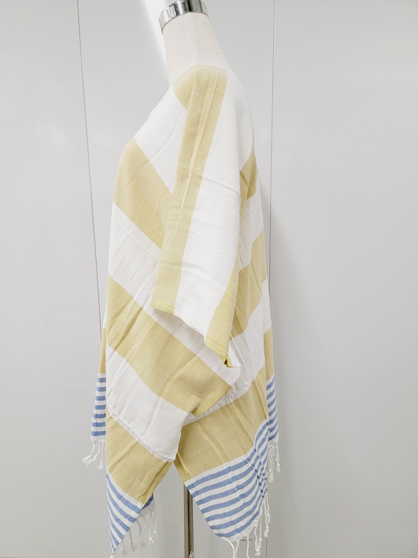 Beach cover up, Beach Dress open front - Mustard