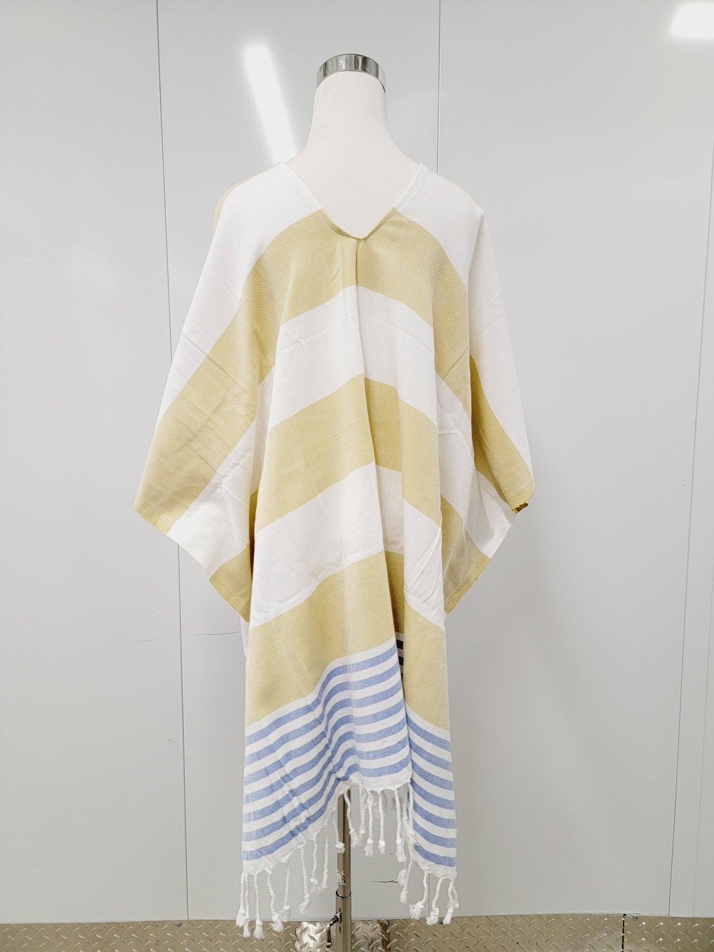 Beach cover up, Beach Dress open front - Mustard