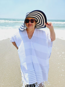 Beach cover up, Beach Dress - Gray