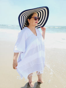 Beach cover up, Beach Dress - Gray
