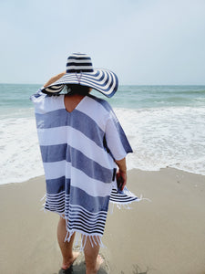 Beach cover up, Beach Dress - Navy