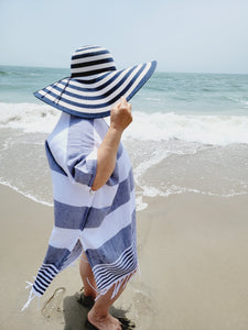 Beach cover up, Beach Dress - Navy