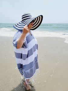 Beach cover up, Beach Dress - Navy