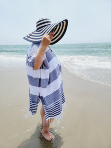 Beach cover up, Beach Dress - Navy