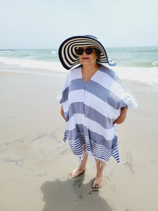 Beach cover up, Beach Dress - Navy