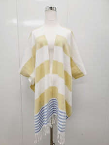 Beach cover up, Beach Dress open front - Mustard