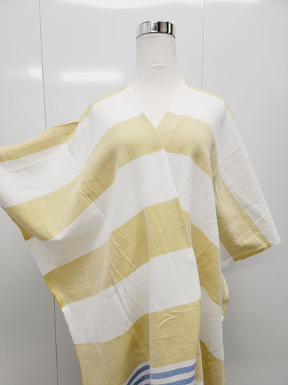 Beach cover up, Beach Dress open front - Mustard