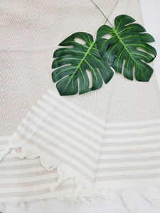 Throw Blanket,Sofa Cover, Cotton Throw Decoration in Beige