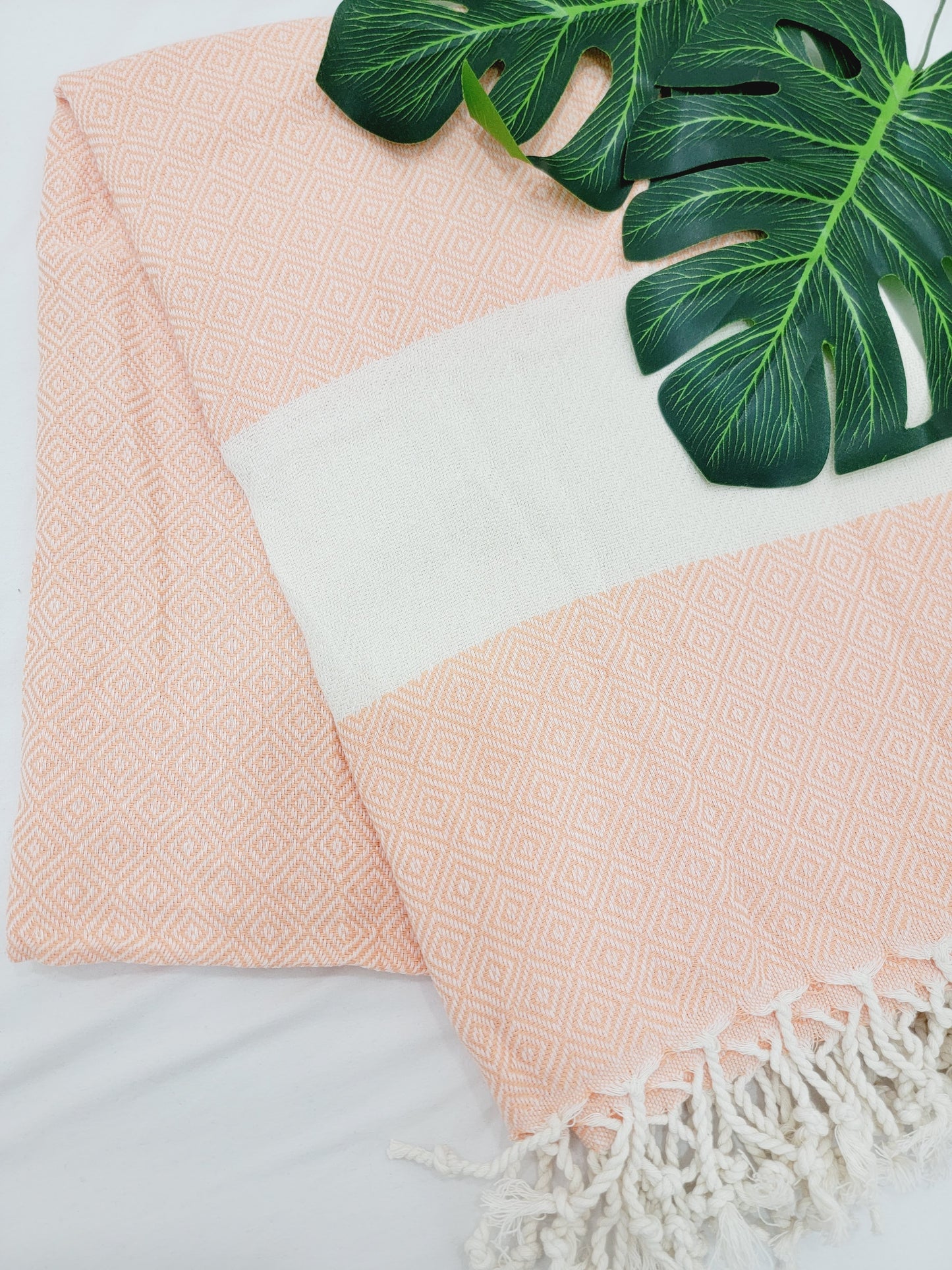 Beach/Bath Sand Free Towels-Easy Carry Quick Dry Thin Towel- Apricot