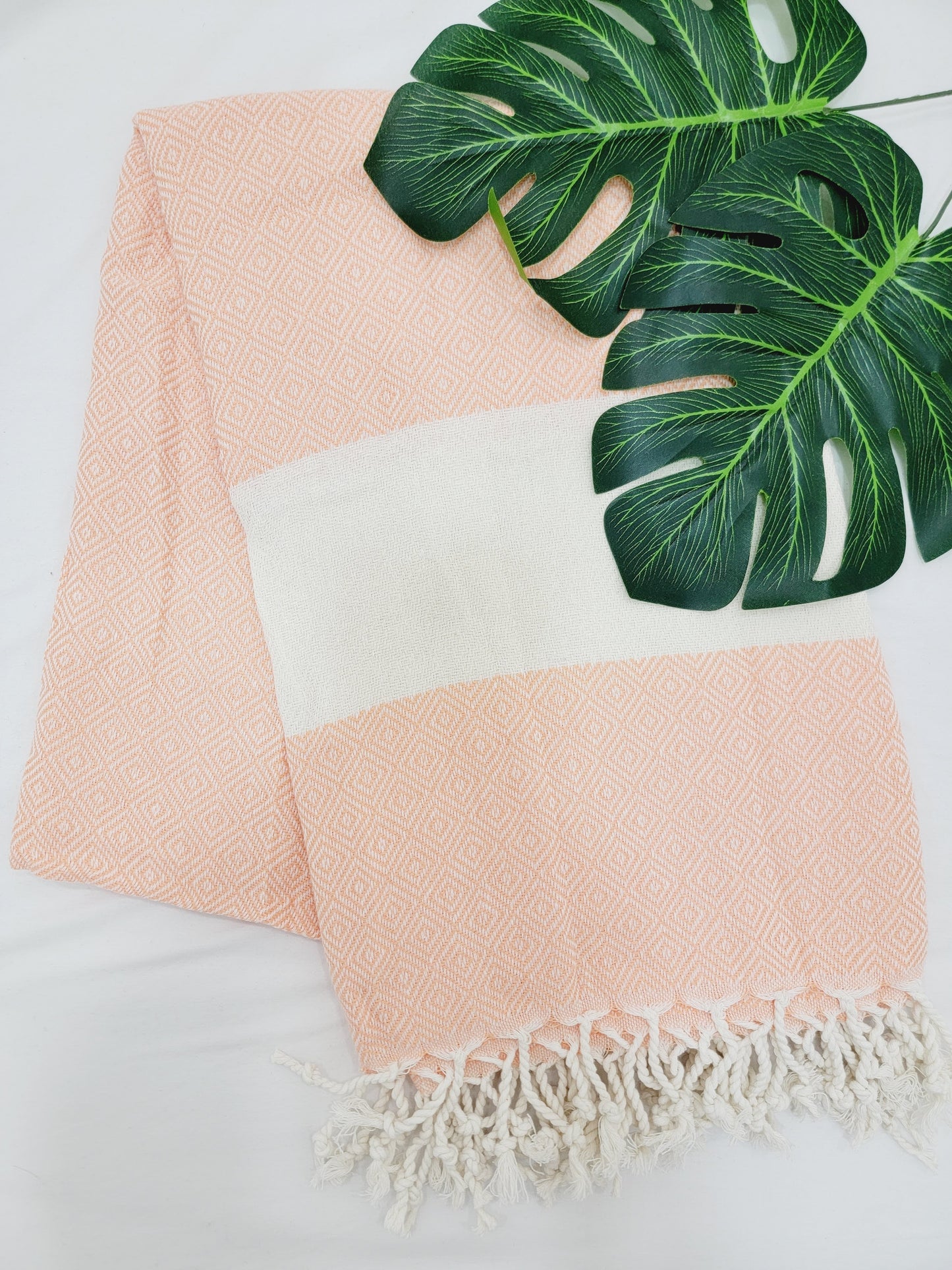 Beach/Bath Sand Free Towels-Easy Carry Quick Dry Thin Towel- Apricot