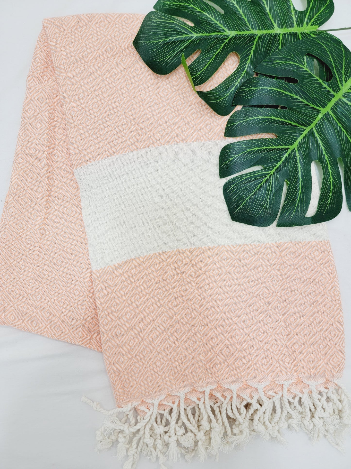 Beach/Bath Sand Free Towels-Easy Carry Quick Dry Thin Towel- Apricot