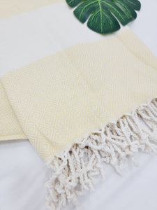 Beach/Bath Sand Free Towels-Easy Carry Quick Dry Thin Towel- Lemon