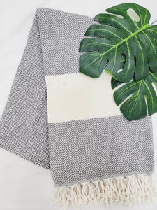 Beach/Bath Sand Free Towels-Easy Carry Quick Dry Thin Towel- Gray