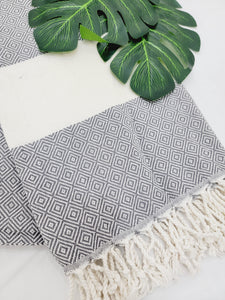 Beach/Bath Sand Free Towels-Easy Carry Quick Dry Thin Towel- Gray