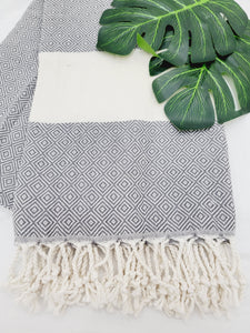 Beach/Bath Sand Free Towels-Easy Carry Quick Dry Thin Towel- Gray