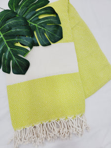 Beach/Bath Sand Free Towels-Easy Carry Quick Dry Thin Towel-Neon