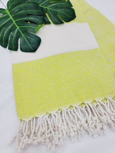 Beach/Bath Sand Free Towels-Easy Carry Quick Dry Thin Towel-Neon
