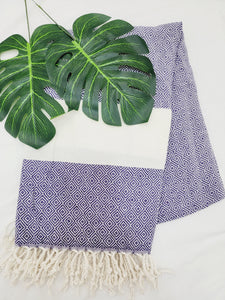 Beach/Bath Sand Free Towels-Easy Carry Quick Dry Thin Towel-Grape