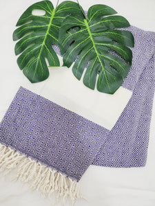 Beach/Bath Sand Free Towels-Easy Carry Quick Dry Thin Towel-Grape