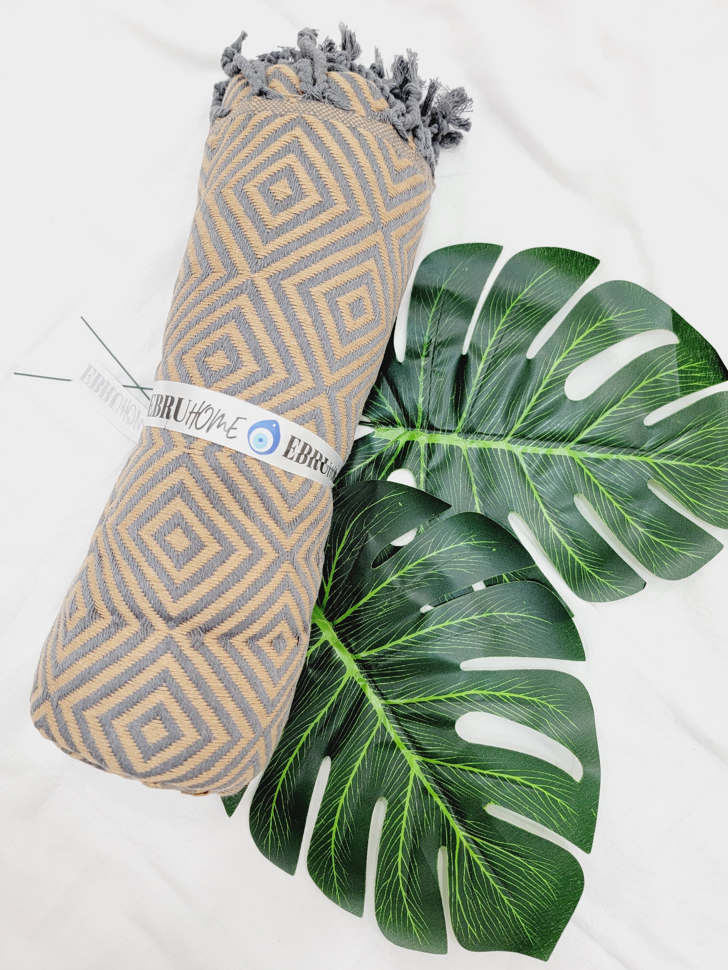 Beach/Bath Sand Free Towels-Easy Carry Quick Dry Thin Towel - Golden