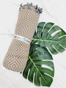 Beach/Bath Sand Free Towels-Easy Carry Quick Dry Thin Towel - Golden