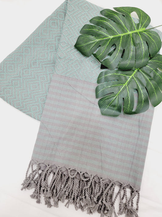 Beach/Bath Sand Free Towels-Easy Carry Quick Dry Thin Towel - Green