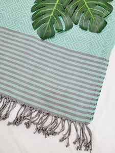 Beach/Bath Sand Free Towels-Easy Carry Quick Dry Thin Towel - Green
