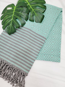 Beach/Bath Sand Free Towels-Easy Carry Quick Dry Thin Towel - Green