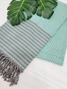 Beach/Bath Sand Free Towels-Easy Carry Quick Dry Thin Towel - Green