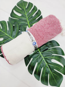 Beach/Bath Sand Free Towels-Easy Carry Quick Dry Thin Towel- Cherry