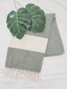 Beach/Bath Sand Free Towels-Easy Carry Quick Dry Thin Towel- Green